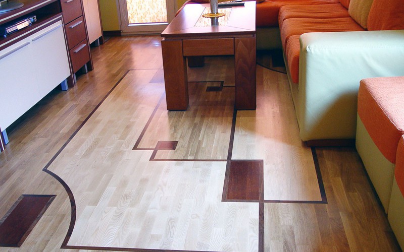 Pre-Designed Flooring in Kitchen