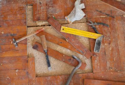 Old Rotten Parquet Flooring
